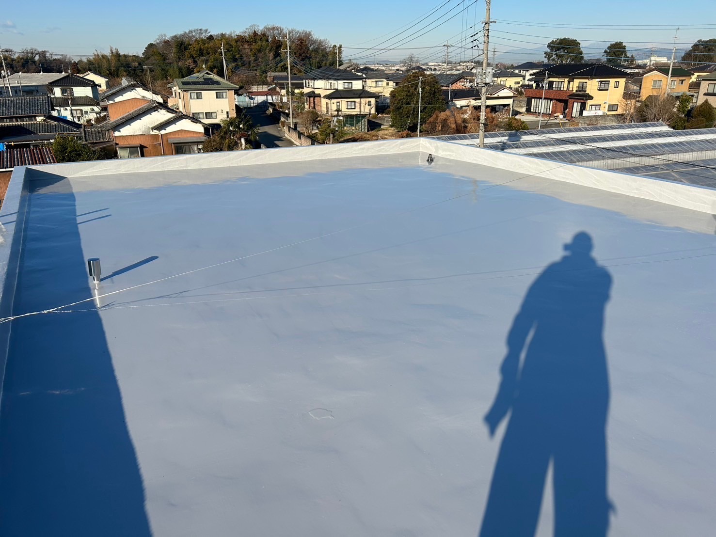 ウレタン塗膜防水工事｜群馬県館林市｜戸建陸屋根